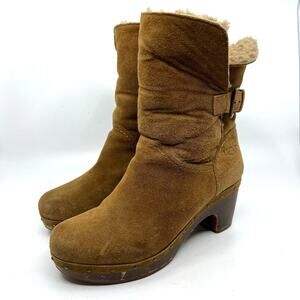 UGG Amoret Shearling Clog Booties Women's 9 US